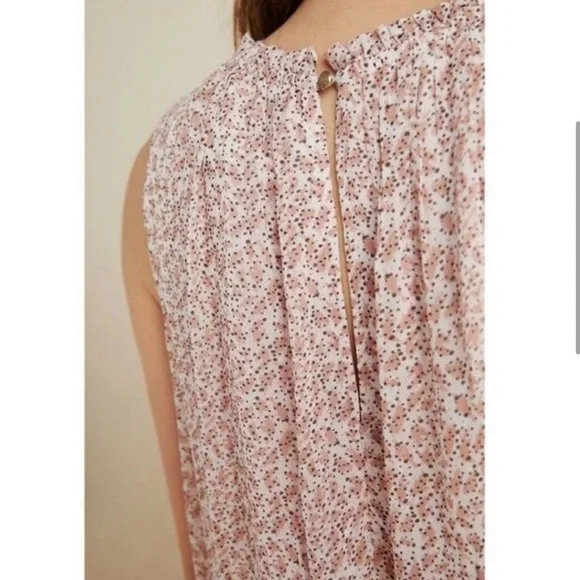 Anthropologie Natalie Flounced Pink Dress size Small, Like New - Picture 2 of 7